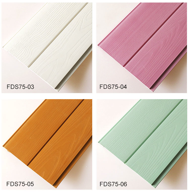 Embossed WPC Fluted Wall Panel 15mm Acid And Alkali Resistance