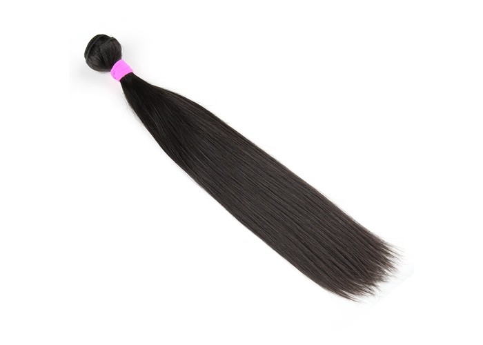 Double Weft 8 inch Brazilian Silky Straight Human Hair For Women / Girl