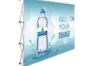 China Wall Display Frame Booth Backdrop Jumbo Stage Fabric Media Printed Back Color Drop Up Waterfall Retrac factory