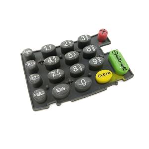 China Customize POS Silicone Rubber Membrane Keypad Epoxy Dripping factory