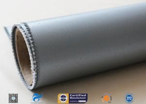 China 900Gsm 0.9mm Silicone Coated Fiberglass Fabric , Heat Resistant Silicone Coated Glass Cloth factory