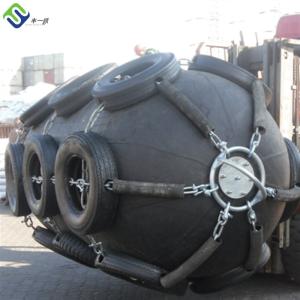 China ISO 17357 Mooring Berthing Marine Fender Anti Collision Pneumatic Rubber Fender factory