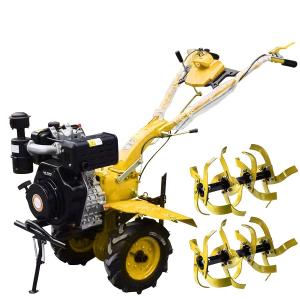 188F Wet Friction Plate Tiller Ploughing Machine Diesel 7.2KW Stepless