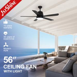 China 5 Speed Remote Control Quiet DC Motor Decorative 5 Blades Ceiling Fan With Light factory