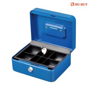 China Coin Saving Money Bank Box , Solid Steel Construction Cash Storage Box factory
