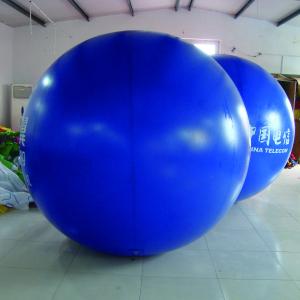 China Air sealed pvc inflatable helium flying balloon with logo for advertising factory