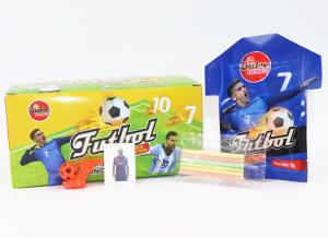China 6g Football Star Theme Candy World Cup Style Fruity CC Stick Candy For Children factory