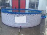 30000 L PVC Tarpaulin Fish Tank Strong Stainless Steel Wire Fish Pond For Fish