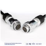 Waterproof 5 Pin Trailer Power Cable With Metal Male Female Connector