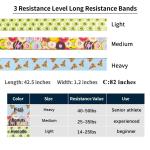 Fabric Fitness Gym Equipment Width 3cm Hip Exercise Resistance Bands Set For
