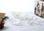 Gold Rimmed Ocean Series Sea Star Crystal Fruit Plate Lead Free Fashionable