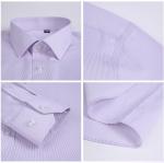 Formal Office Men's Shirt Short Long Sleeve Dress Shirt in Viscose/Polyester