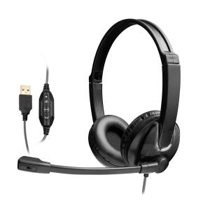 China Business USB Plug Noise Cancelling Headphones Wired Gaming Headset factory