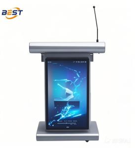 China Streamline Your Presentations Multi Media Smart Podium For Classroom factory