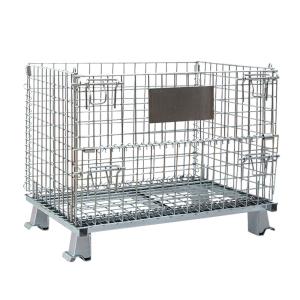 China Workshop 50x100 Steel Q235 Folding Wire Mesh Container factory