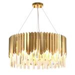 4000K 5000K Large Luxury Gold Modern Crystal Chandelier High Translucent