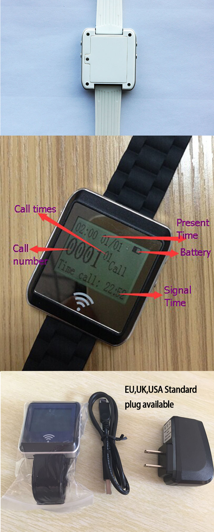 Wireless hospital clinic electronic nurse station calling bell sound and light system