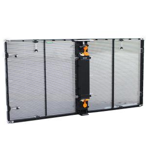 China P3.91 Flexible LED Illuminated Glass Panels Curtain 1000x500mm factory
