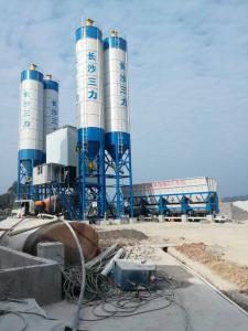 China Bucket type HZS25 35 50 75 100 ready mix concrete plant stationary full-automatic compact concrete batching plant factory