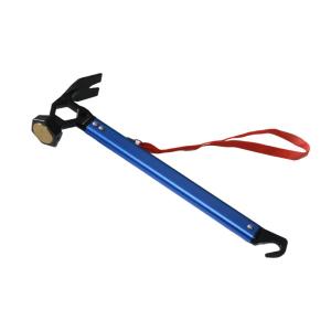 China Multifunctional Tent Hammer Portable Camping Hammer Anti Noise Cast Iron Brass Head factory