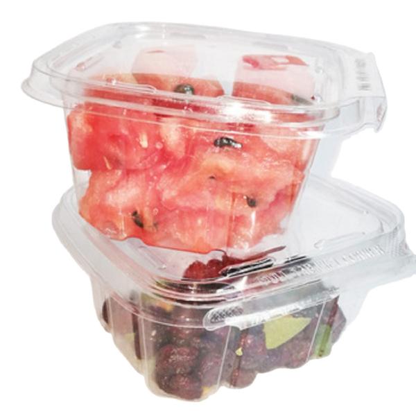China Disposable Transparent Plastic Fruit Salad Container Clamshell Packaging Box Strawberry factory