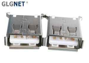 China 180 Degree Vertical Micro USB Female Connector Type A DIP Mounting factory
