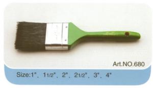 China High quality factory made different size wooden handle pure bristle paint brush No.680 factory