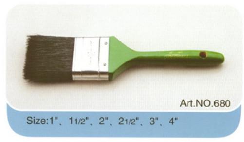 High quality factory made different size wooden handle pure bristle paint brush
