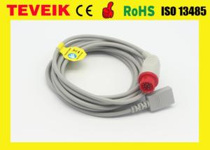 China Kontron Patient Monitor PVC IBP Cable Round 12 Pin With Merit Adapter factory