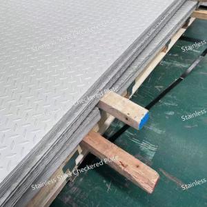 China 304 Stainless Steel Checkered Plate Thickness 3.0mm 4.0mm 5.0mm 6.0mm For Floor factory