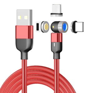 China 3Pin Data Transfer Magnetic 540 Degree 3A Micro Usb Cable factory