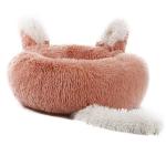 OEM 40CM 50CM Pet Round Dog Sleeping Bag Coffee Color