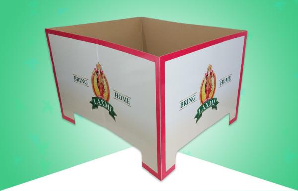 Wal - Mart Full Size Cardboard Pallet Display Skirt , Pallet Retail Display For