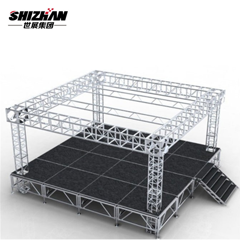 Outdoor Portable and Lightweight Aluminum Stage Platforms Load bearing Safety 1.22x1.22m 11m