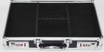 Black Professional Aluminum Tool Case For Carrying Tool Separated Lining