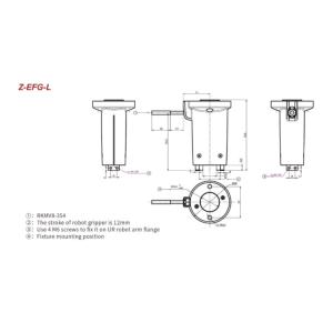 6 Axis Robotic Arm Hitbot Z-EFG-L Automatic Gripper As Collaborative Robot