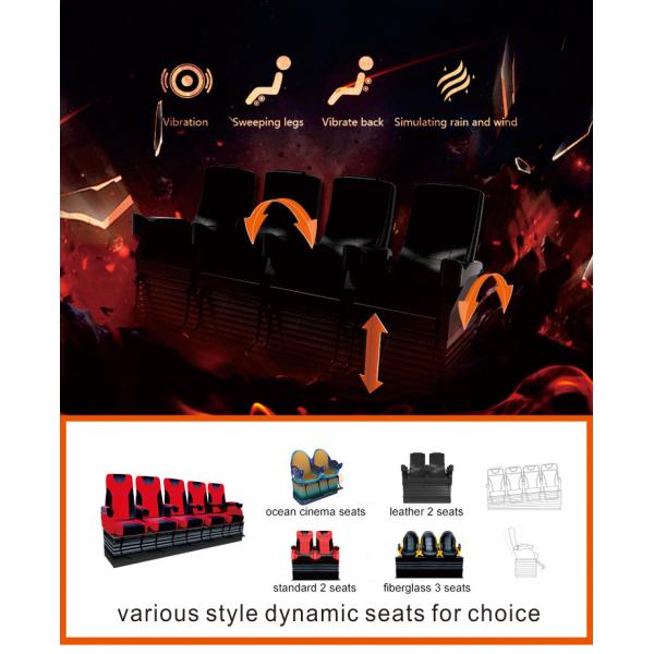 Attractive Immersive Special Effect 4d 5d Electric Cinema Theater Simulator