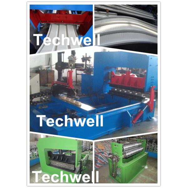 Hydraulic Arch Roof Bending Machine , Roofing Sheet Making Machine High Speed