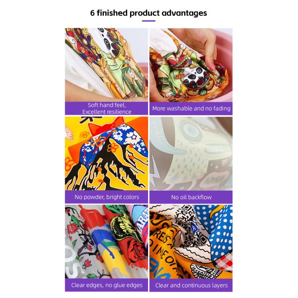 Ingani Dtf Printer 60cm 30cm 8 Colours Fluorescent I3200 Dtf Printer With Powder Shaker and Oven