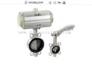 China Pneumatic 8 Inch Wafer Type EPDM Gasket Butterfly Valves factory