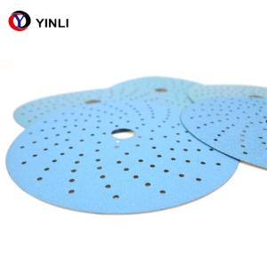 China 150mm 6&quot; Ceramic Sanding Disc Paper Polyester Film For Metal Polishing factory