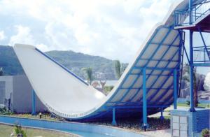 China Water Park Equipment Wave Slide, 11m Height Fiberglass Water Slides for Outdoor Aqua Park factory