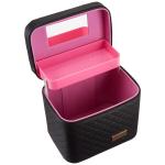Women PU Leather Makeup Train Case With Mirror