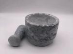 Anti Slip Scratch Resistant Bottom Stone Mortar And Pestle