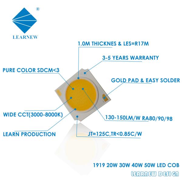 1919 30W 50W flip chip cob led 2700-6500k high cri super aluminum substrate Led