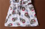 Cute Printed Childrens Towelling Bathrobe Soft Touch Bath Gown For Kids