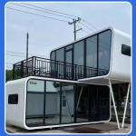 Steel Sandwich Panel Hotel 20ft/40ft Outdoor Modern Apple Cabin Mobile Container