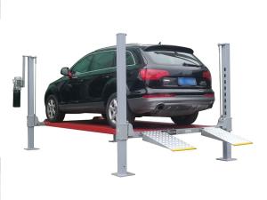 China Manual Lock Release A53-F Four Post Parking Lift 9000lbs factory