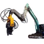 Excavator Attachments Pile Hammer Vibro Hammer Mounted Excavator For Foundation