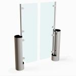 Cylinder Type 900mm DC 24V Facial Recognition Turnstile